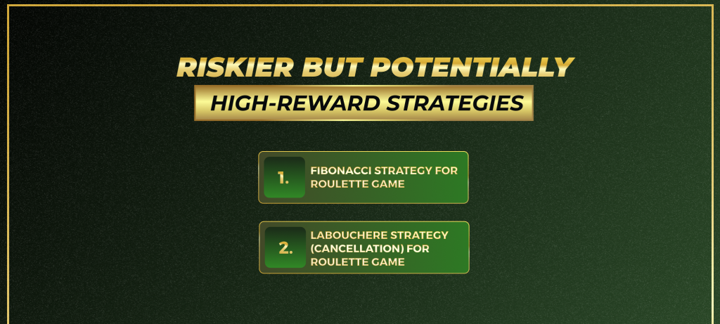 High risk roulette game strategies 