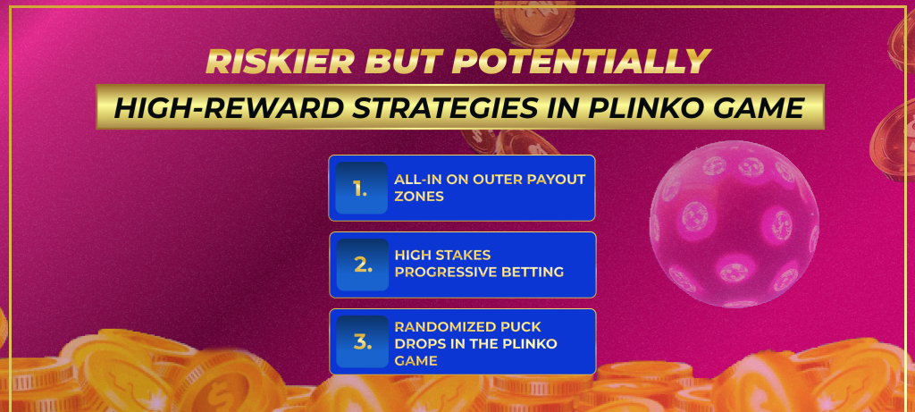 Riskier strategy for the Plinko Game